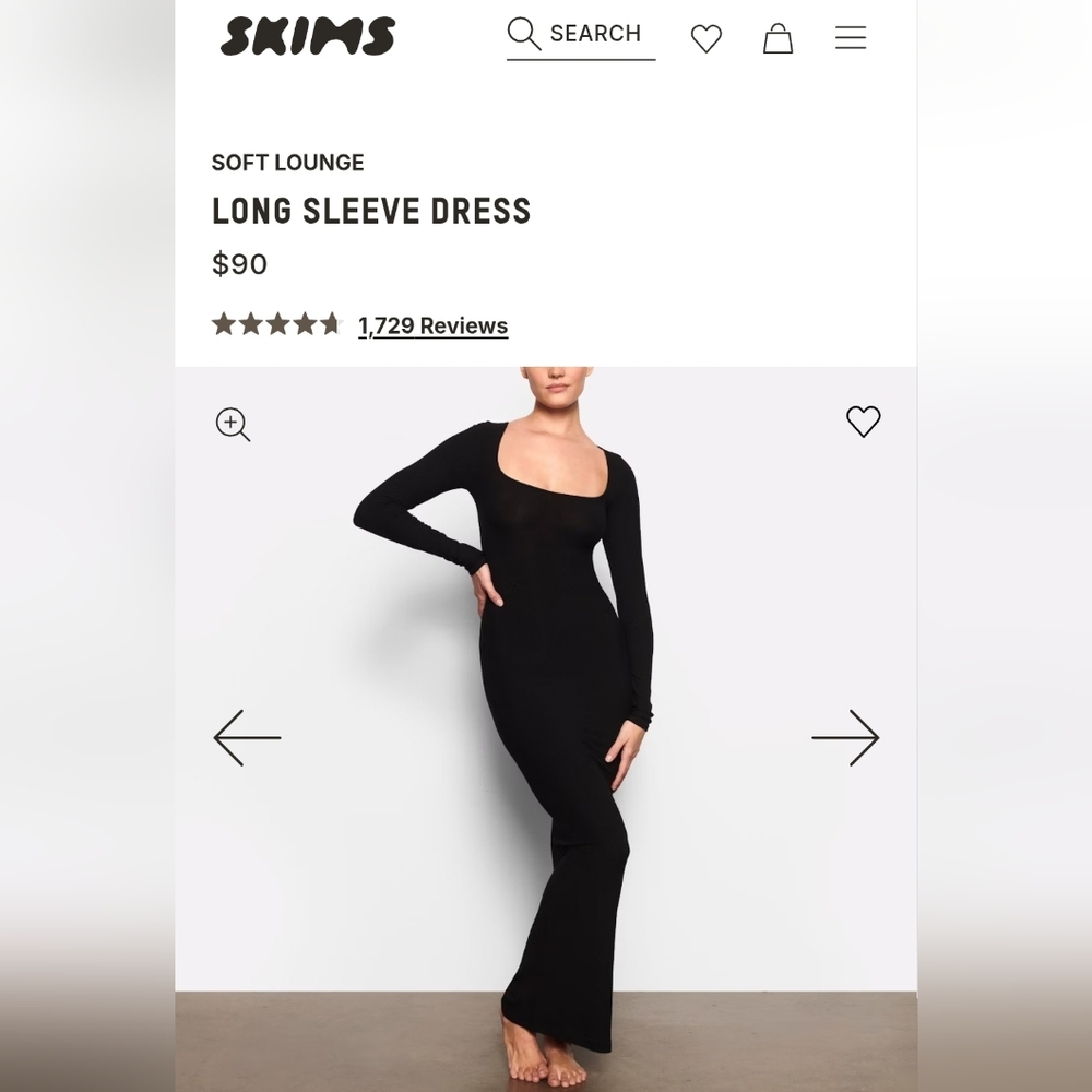 SKIMS Lounge Dress Large